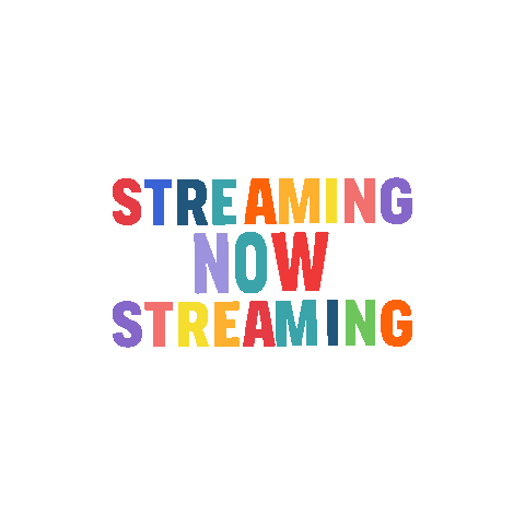 Typography Streaming Sticker by Neon 360 Studio