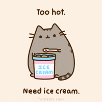 ice cream cat GIF by Pusheen