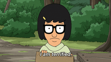 Scared Tina Belcher GIF by Bob's Burgers