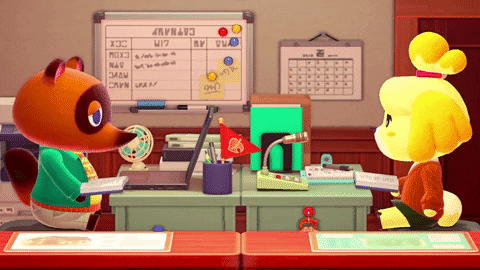 there is no office drama as a freelance animator but working like characters in animal crossing would be fun!