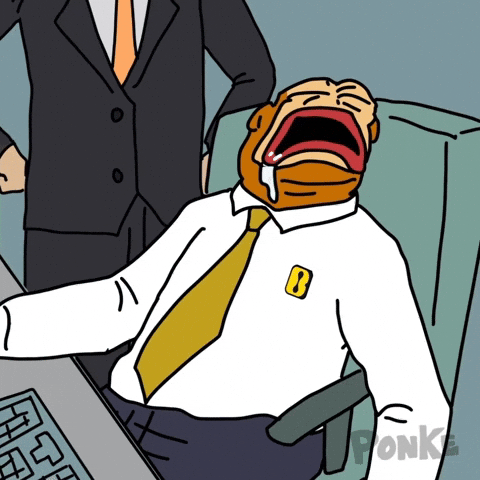 Bored On The Job GIF by Ponke
