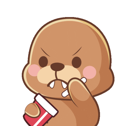 Angry Boba Sticker by FROSTYS
