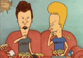 Beavis And Butthead Eating GIF