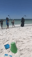 'Grim Reaper' Visits Florida Beaches to Protest Reopening Amid COVID-19