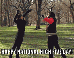 national high five day GIF