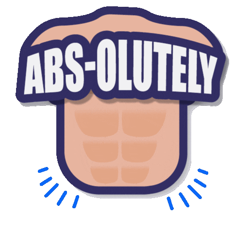 Abs Sticker by BBOUNCE STUDIO