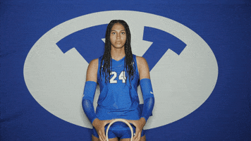 Queen Volleyball GIF by BYU Cougars