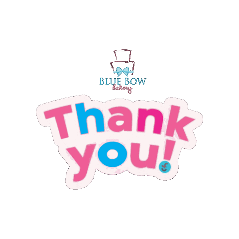 blue bow bakery Sticker