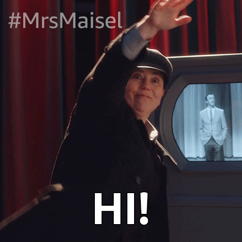 Alex Borstein Wave GIF by The Marvelous Mrs. Maisel