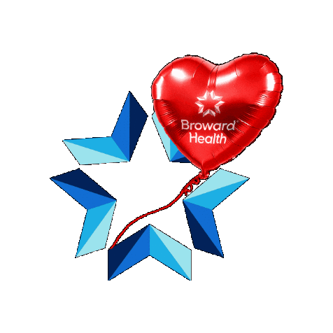 Heart Balloon Sticker by Broward Health