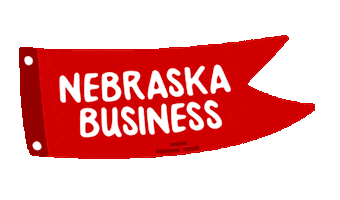 Nebraska Football Flag Sticker by University of Nebraska–Lincoln