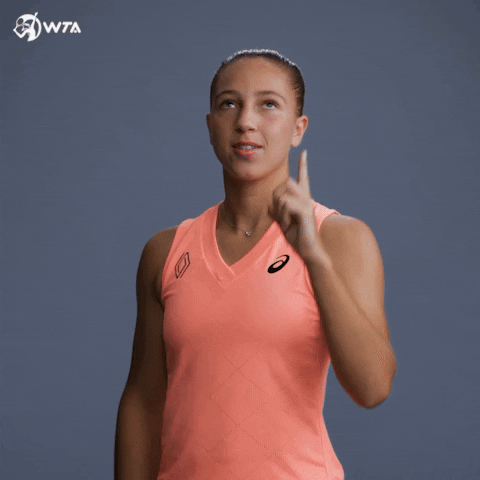 Tennis Point Up GIF by WTA
