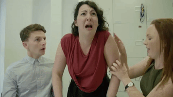 penguinintheroom scared panic samantha baines GIF