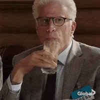 the good place drinking GIF by globaltv