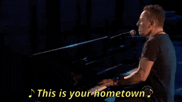 bruce springsteen this is your hometown GIF by Tony Awards