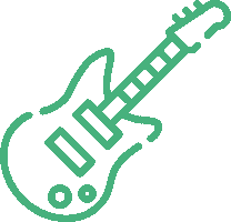 Rock Guitar Sticker By Sounder App Sticker
