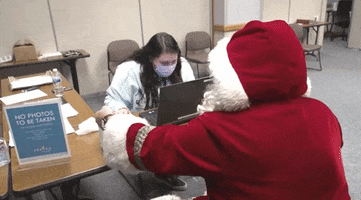Santa Claus Vaccine GIF by GIPHY News