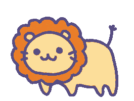 Lion Love Sticker by arisanojima