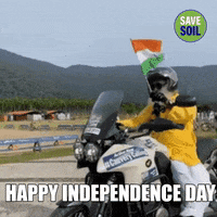 Independence Day Bike GIF by Conscious Planet - Save Soil