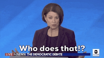 Who Does That Democratic Debate GIF by GIPHY News
