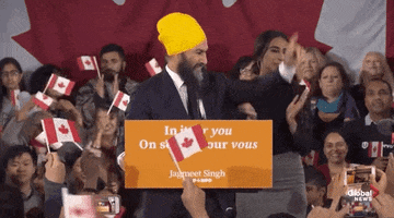 canada election montreal jagmeet singh GIF