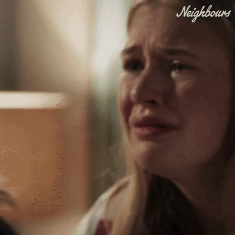Cry No GIF by Neighbours (Official TV Show account)