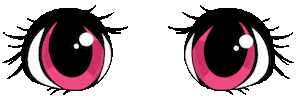 Pink Eyes Wink Sticker