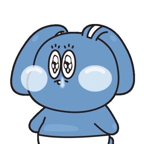 Sick 토끼 Sticker by antomignon