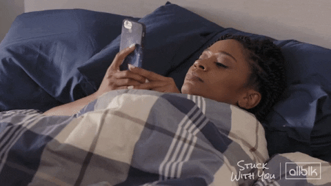 In Bed On My Phone GIF by ALLBLK (formerly known as UMC) - Find & Share on GIPHY