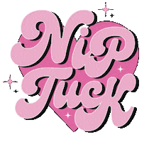 Nip Tuck Hearts Sticker