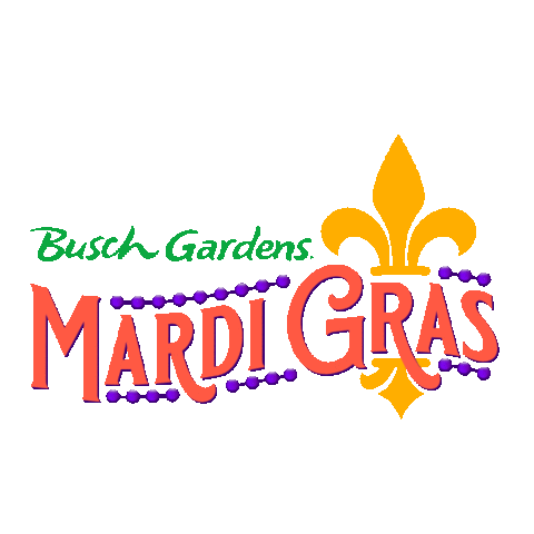 Mardi Gras Sticker by Busch Gardens