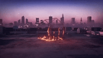 Burning City On Fire GIF by Petit Biscuit