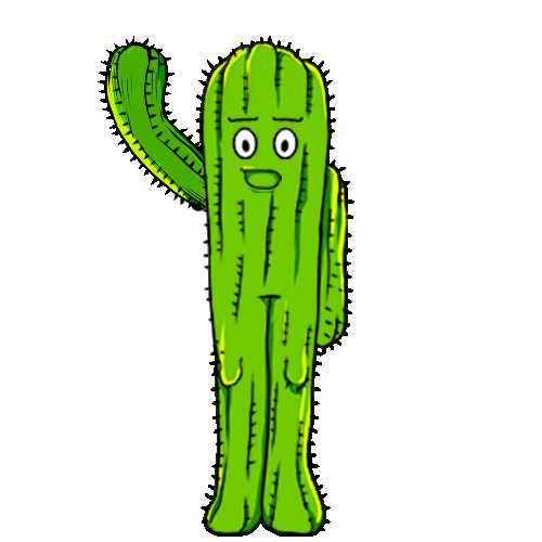 Skate Cactus Sticker by Siluns