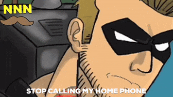 Stop Calling Home Phone GIF by Noise Nest Network