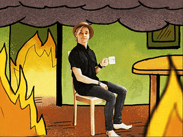 Coffee This Is Fine GIF