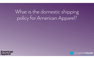 American Apparel Faq GIF by Coupon Cause
