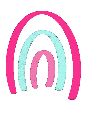 Pink Rainbow Sticker