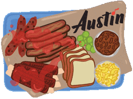 Texas Grilling Sticker by Visit Austin