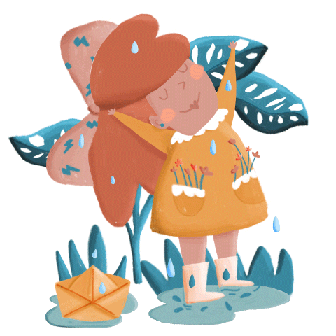 Girl Jugar Sticker