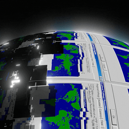 Blue Dot Glitch GIF by PERFECTL00P