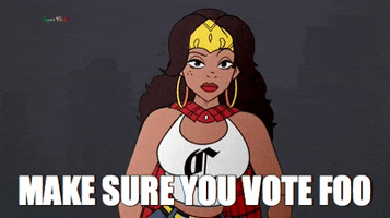 SuperChola animation vote superhero latina GIF