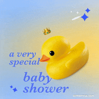 Rubber Duck Baby Shower GIF by Partiful