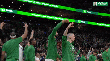 Excited Nba Playoffs GIF by NBC Sports Boston