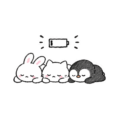 Tired Good Night Sticker by tururi