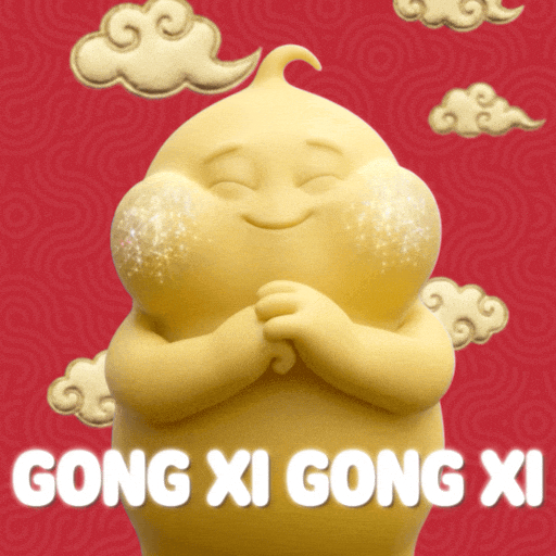 Chinese New Year Congratulations GIF by Butter baby
