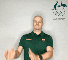 Winter Olympics Applause GIF by AUSOlympicTeam