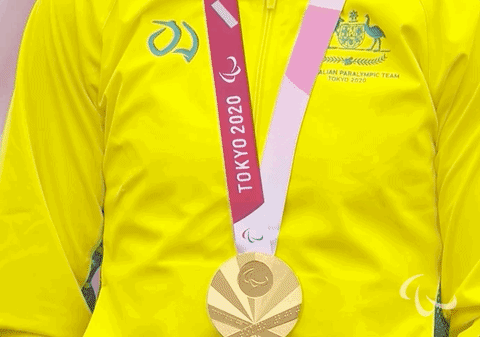 Gold Medal Win GIF by International Paralympic Committee - Find &amp; Share