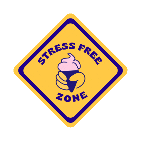 Stress Free Ice Cream Sticker by ELD