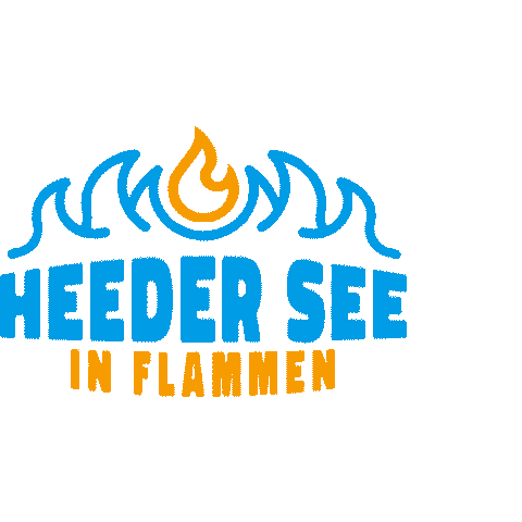 Heeder See in Flammen Sticker