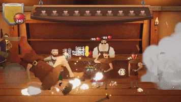 Brawlbar Blackpotion Beer Bar Fight Game GIF